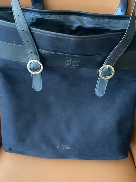 Givenchy Black Faux Suede Tote - Picture 2 of 3